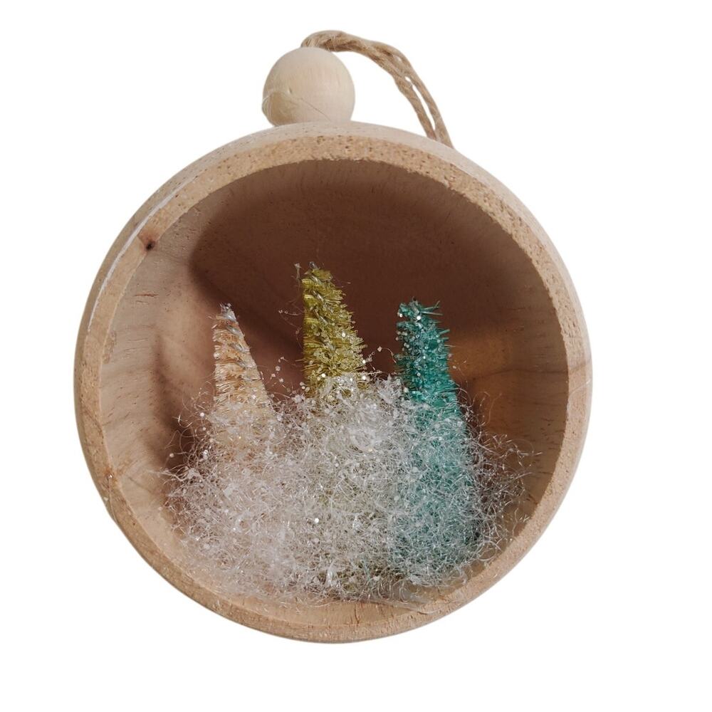 Wooden Ornament - Pine Trees